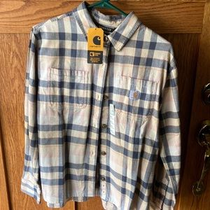 Carhartt women’s plaid shirt, small